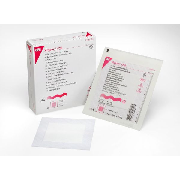 Medipore + Pad Dressing 5cm x 7.2cm Pack