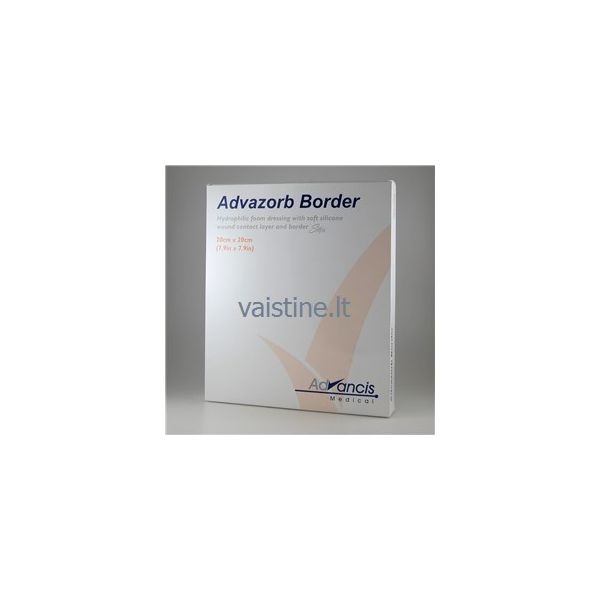 Advazorb Border  Dressing 20cm x 20cm Pack Size 10