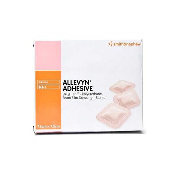Allevyn Adhesive Dressings 7.5cm x 7.5cm Pack Size 10