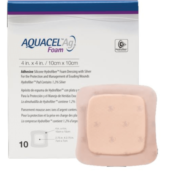 Aquacel Ag Foam Adhesive Dressings