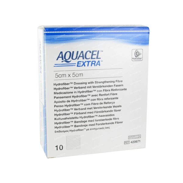 Aquacel Extra Dressings 5cm x 5cm Pack Size 10