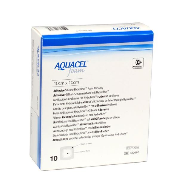 Aquacel Foam Adh. Dressings 10cm x 10cm Pack Size 10