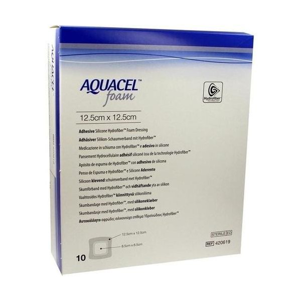 Aquacel Foam Adh. Dressings 12.5cm x 12.5cm Pack Size 10