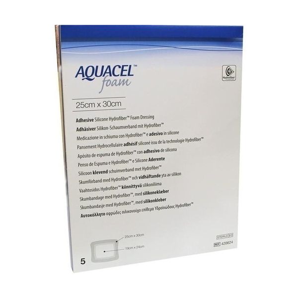 Aquacel Foam Adh. Dressings 25cm x 30cm Pack Size 5