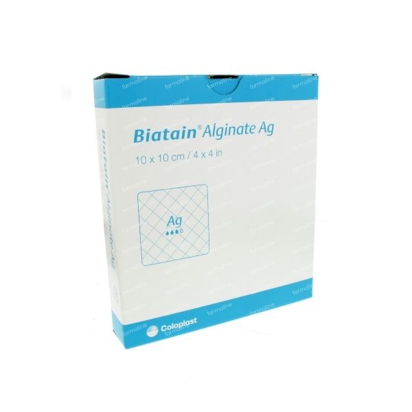 Biatain Alginate Ag Dressings 10cm x 10cm Pack Size 10