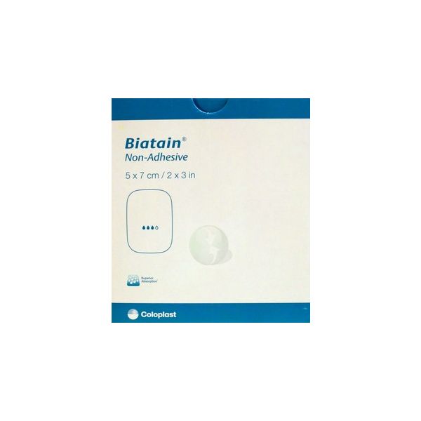 Biatain Non-Adhesive Dressings 5cm x 7cm Pack Size 10