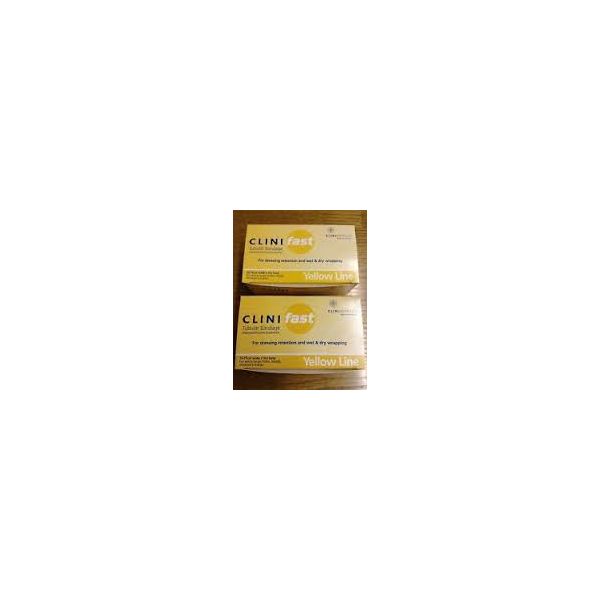 Clinifast Tubular Bandages Yellow 10.75cm x 1m Pack Size 1