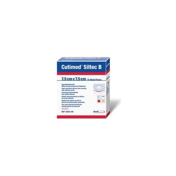 Cutimed Siltec Sorbact Dressings 7.5cm x 7.5cm Pack Size 10