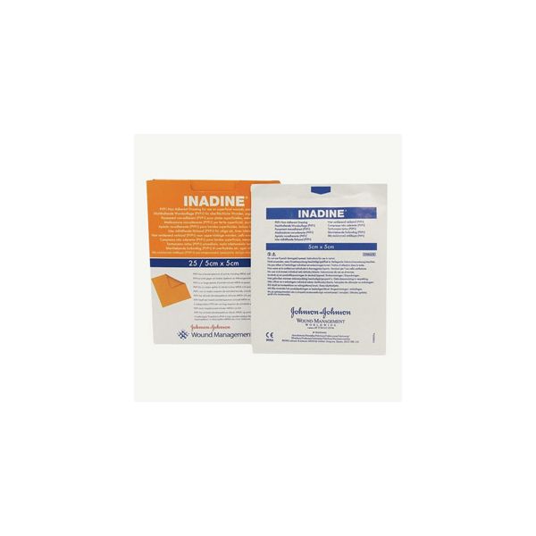 Inadine Dressings 5cm x 5cm Pack Size 25