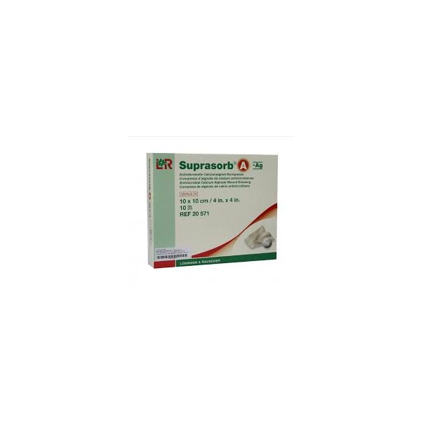 Suprasorb A + AG Dressings 10cm x 10cm Pack Size 10