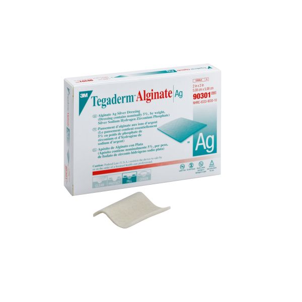 Tegaderm Alginate Ag Dressings 3cm x 30cm Rope Pack Size 10