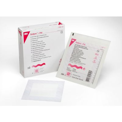Medipore + Pad Dressing 5cm x 7.2cm Pack size 50