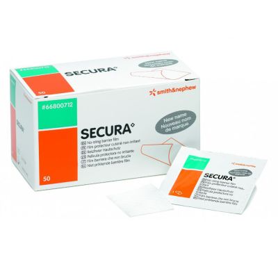 Secura Barrier Film Wipes Pack Size 50