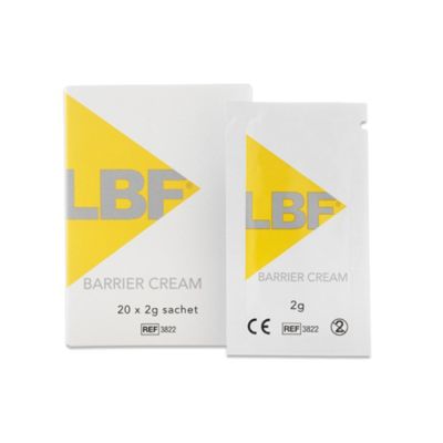 LBF Barrier Cream Sachets 2g Pack Size 20