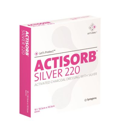 Actisorb Silver 220 Dressing 10.5cm x 10.5cm Pack Size 10
