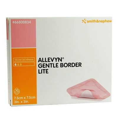 Allevyn Gentle Border Lite Dressings 8cm x 15cm Pack size 10