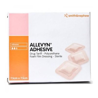 Allevyn Adhesive Dressings 7.5cm x 7.5cm Pack Size 10