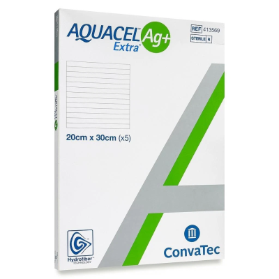 Aquacel Ag+ Extra Dressings 20cm x 30cm Pack Size 5