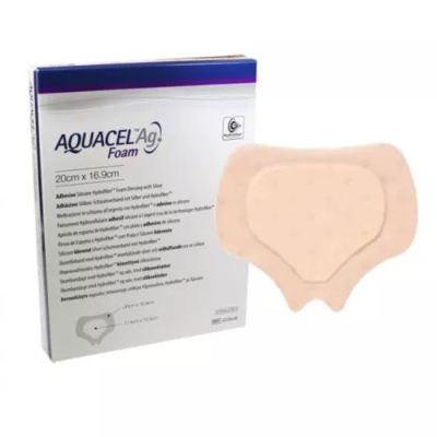 Aquacel Ag Foam Adhesive Sacral Dressing 20cm x 16.9cm Pack Size 5