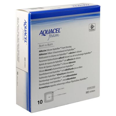 Aquacel Foam Adh. Dressings 8cm x 8cm Pack Size 10