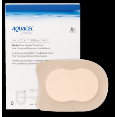 Aquacel Foam Adh. Heel Dressings 19.8cm x 14cm Pack Size 5
