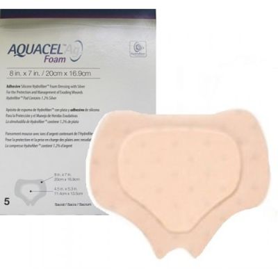 Aquacel Foam Adh. Sacral Dressings 20cm x 16.9cm Pack Size 5