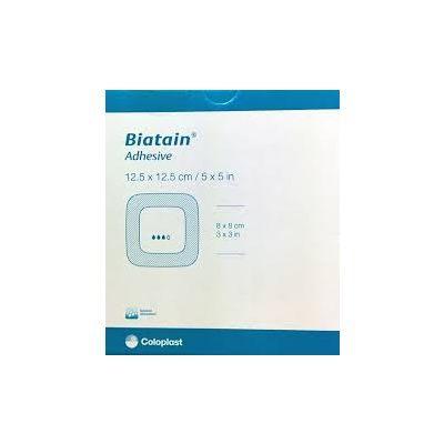 Biatain Adhesive Dressings 12.5cm x 12.5cm Pack Size 10