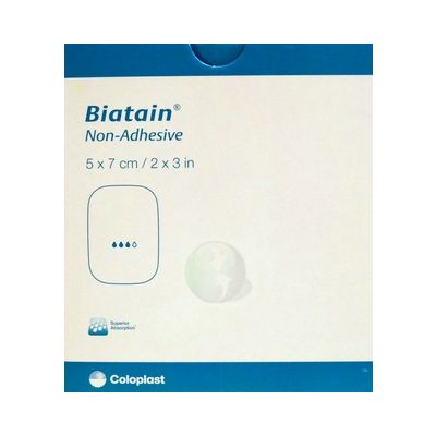 Biatain Non-Adhesive Dressings 5cm x 7cm Pack Size 10