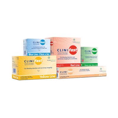 Clinifast Tubular Bandages Green 5cm x 1m Pack Size 1