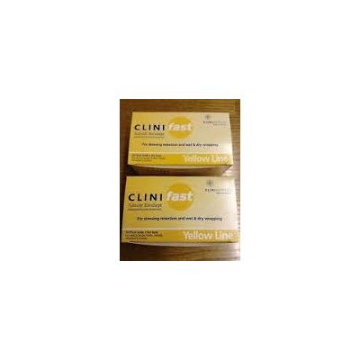 Clinifast Tubular Bandages Yellow 10.75cm x 1m Pack Size 1