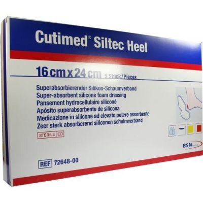 Cutimed Siltec Dressings 16cm x 24cm Heel Pack Size 5
