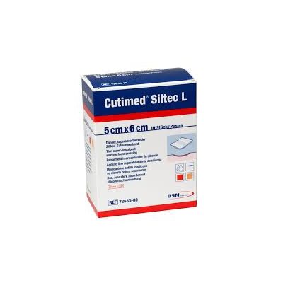 Cutimed Siltec L Dressings 5cm x 6cm Pack Size 10