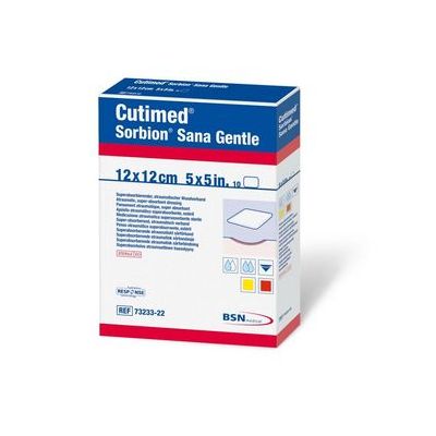 Cutimed Sorbion Sana Gentle Dressings 22cm x 12cm Pack Size 10
