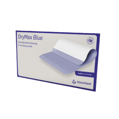 DryMax Blue Superabsorbent Wound Dressings 20cm x 30cm Pack of 10