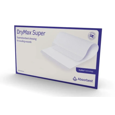 DryMax Super Superabsorbent Wound Dressings 11cm x 20cm Pack of 10
