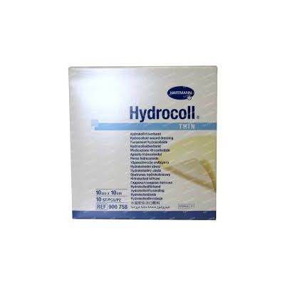 Hydrocoll Thin Dressings 10cm x 10cm Pack Size 10