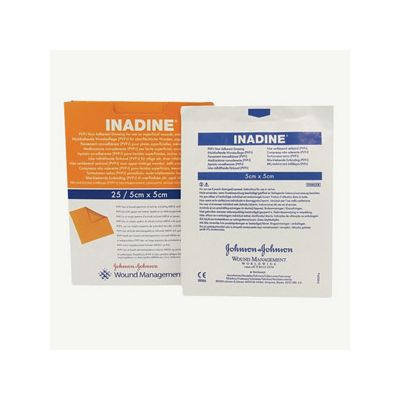 Inadine Dressings 5cm x 5cm Pack Size 25