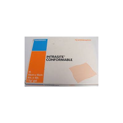 Intrasite Conformable Dressings 10cm x 10cm Pack Size 10