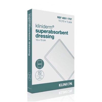 Kliniderm Superabsorbant Dressing 20cm x 30cm Pack Size 10