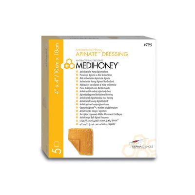 MediHoney Apinate Dressings 10cm x 10cm Pack Size 5