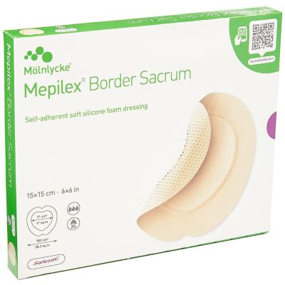 Mepilex Border Sacral Dressings 15cm x 15cm Pack Size 5