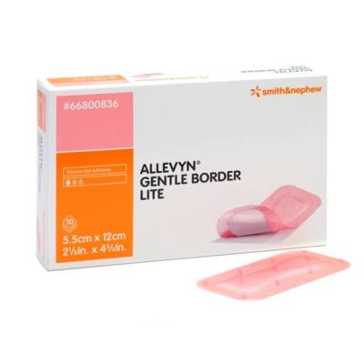 Allevyn Gentle Border Lite Dressings 10cm x 20cm Pack size 10