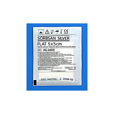 Sorbsan Silver Flat Dressings 10cm x 10cm Pack Size 10