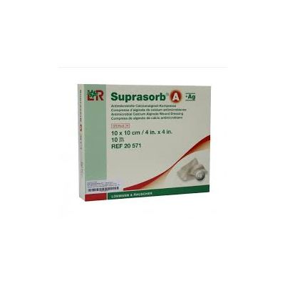 Suprasorb A + AG Dressings 10cm x 10cm Pack Size 10