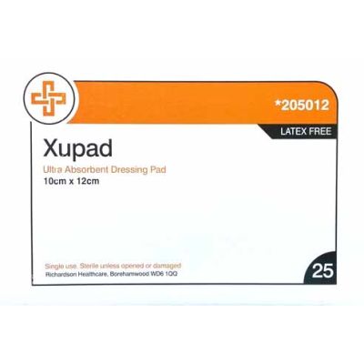Xupad Dressing Pad 10cm x 12cm Pack Size 25